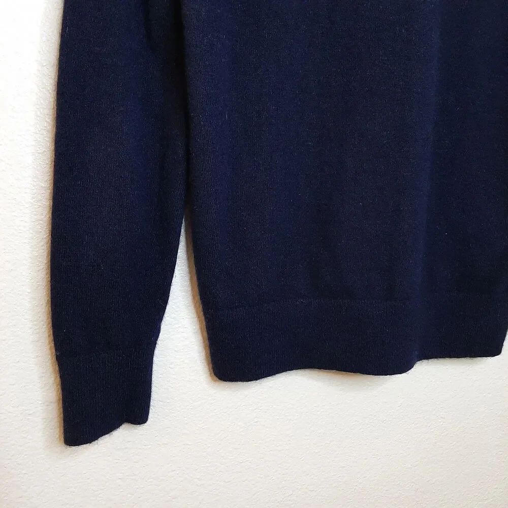 Vince Sweater Black Women Size XS 100% Cashmere Pullover V-Neck Long Sleeves - Picture 10 of 11